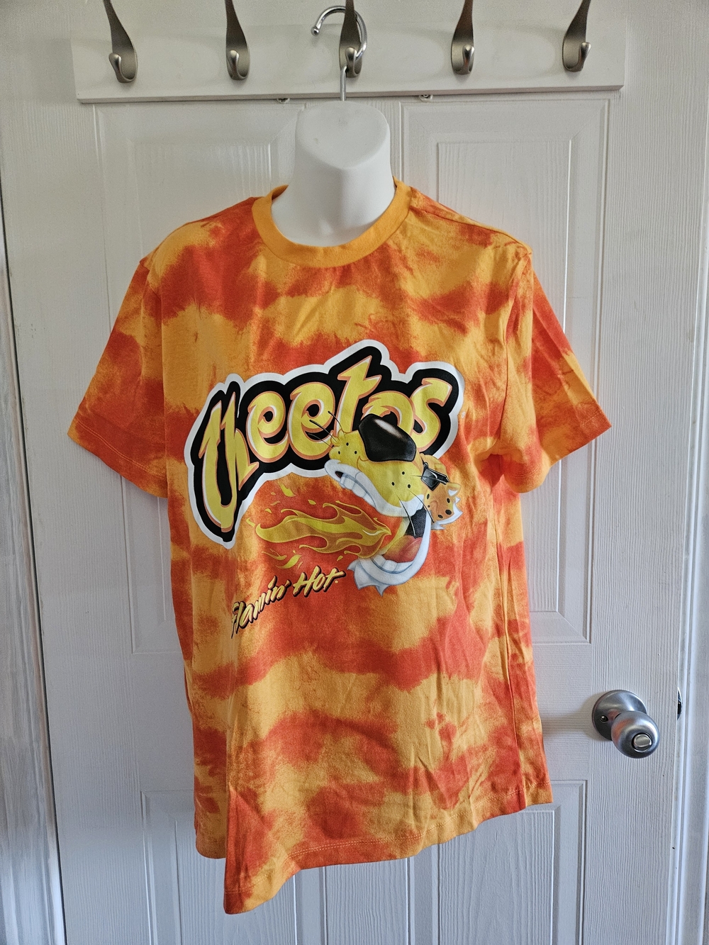 Cheetos Flamin’ Hot Tie-Dye Girls T-shirt size